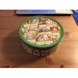 leuke aap-noot-mies koekblik