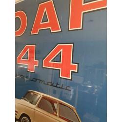 Oude reclame poster Daf 44 variomatic