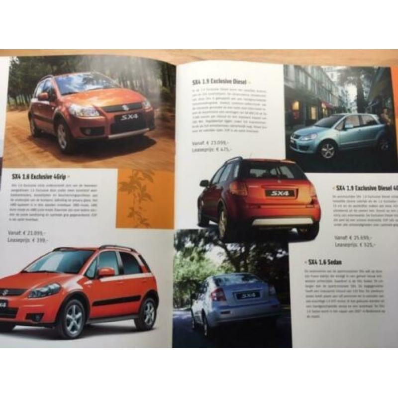 Autofolder/Brochure Suzuki modellenoverzicht 2007 24 pagina'