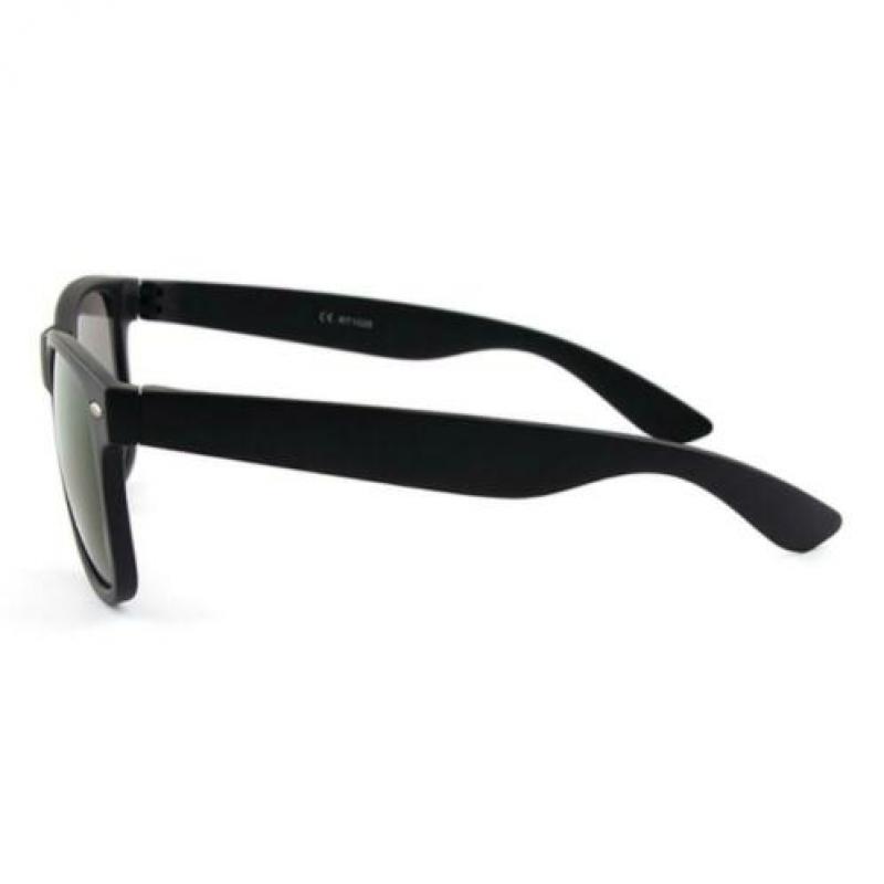 Wayfarer Zonnebril Mat Zwart - Paars