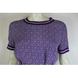 Paars wit Windsor jurkje! Mt 38. Brand new