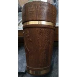 massief houten paraplubak