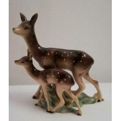 Vintage western Germany hertjes hert porseleinen beeldje
