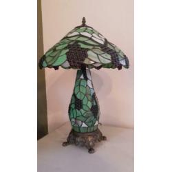 Tiffany lamp met brons