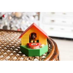 Vintage wind-up spaarpot met Fido de hond