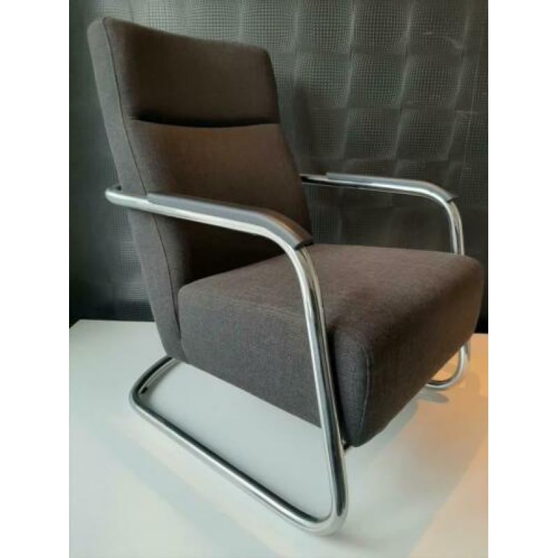 Luxe zwarte design fauteuil, nieuwstaat ! (evt.2stuks)