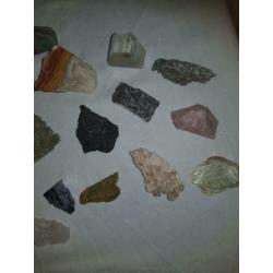 kleine partij mineralen, 25 stuks