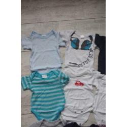 12 rompers korte mouw maat 62/68