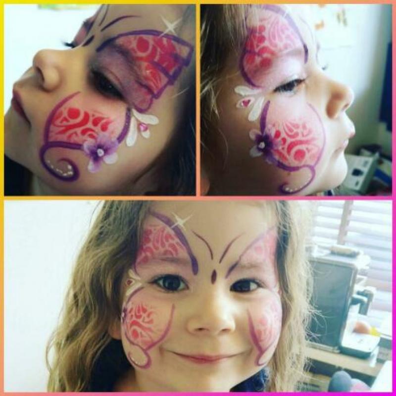 Schmink & glittertattoos