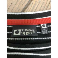 Gave Tumble ‘n Dry gestreepte sweater, mt 134/140!