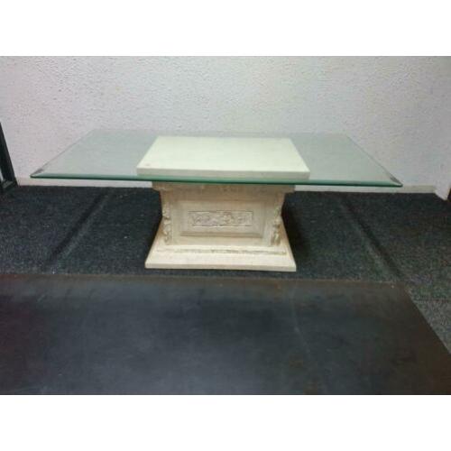 Uitverkoop!! Glazen salontafel voor €35,-!
