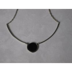 Zilver Collier met Onix