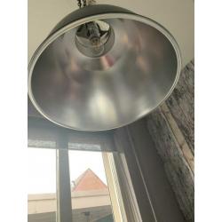 Industriële hanglamp, kleur petrol
