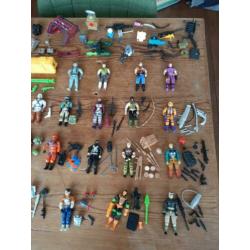 Grote partij GI Joe figuren met accessoires, GIJOE, G.I.Joe