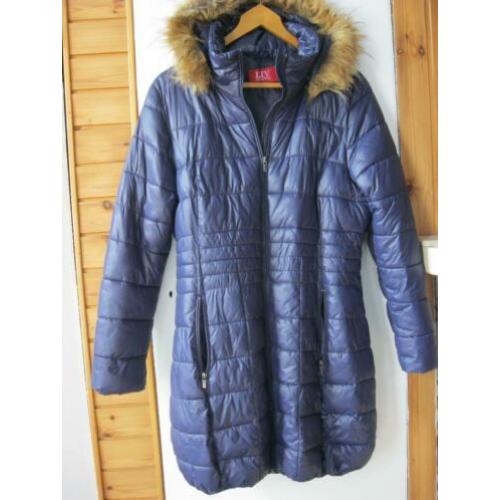 LIV Winter damesjas donkerblauw maat 42-44