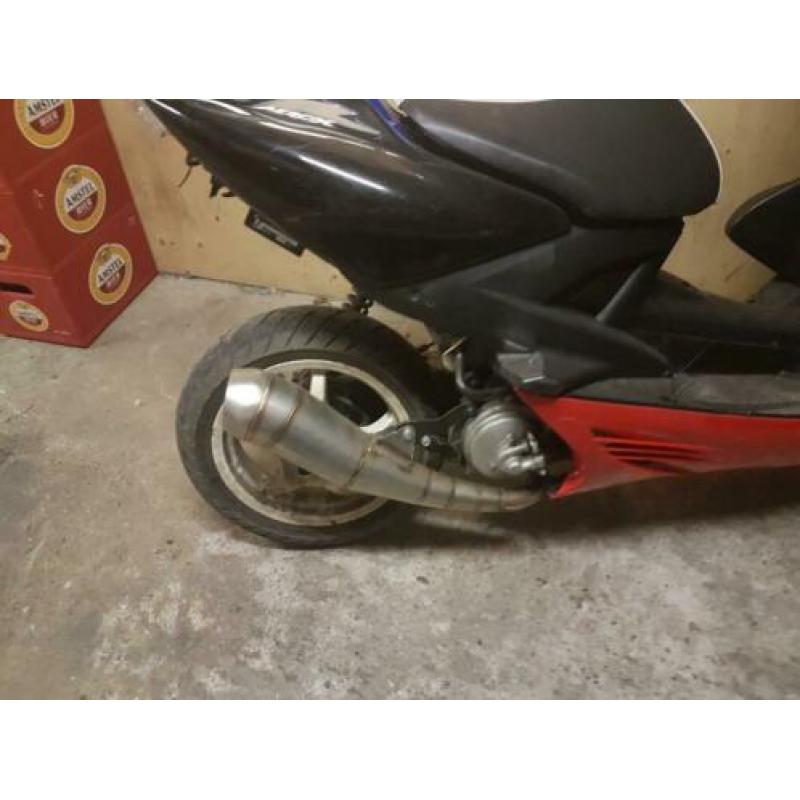 Aerox met goede setup dr70cc delortho 17.5 mm blaster uitlaa