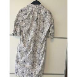 Expresso jurkje blousejurk wit/ donkerblauw maat 34