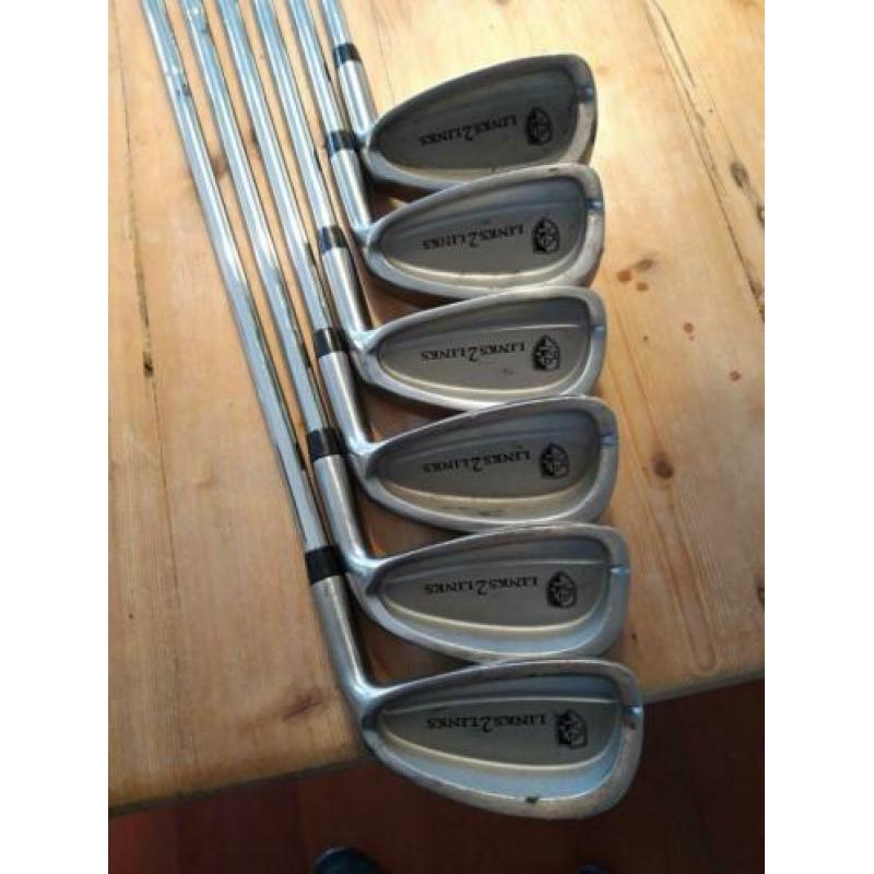 Heren golfclubs Links2Links 6 clubs 4,5,6,7,8 en pw