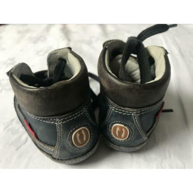 Stoere blauwe Shoesme schoenen met veter maat 20