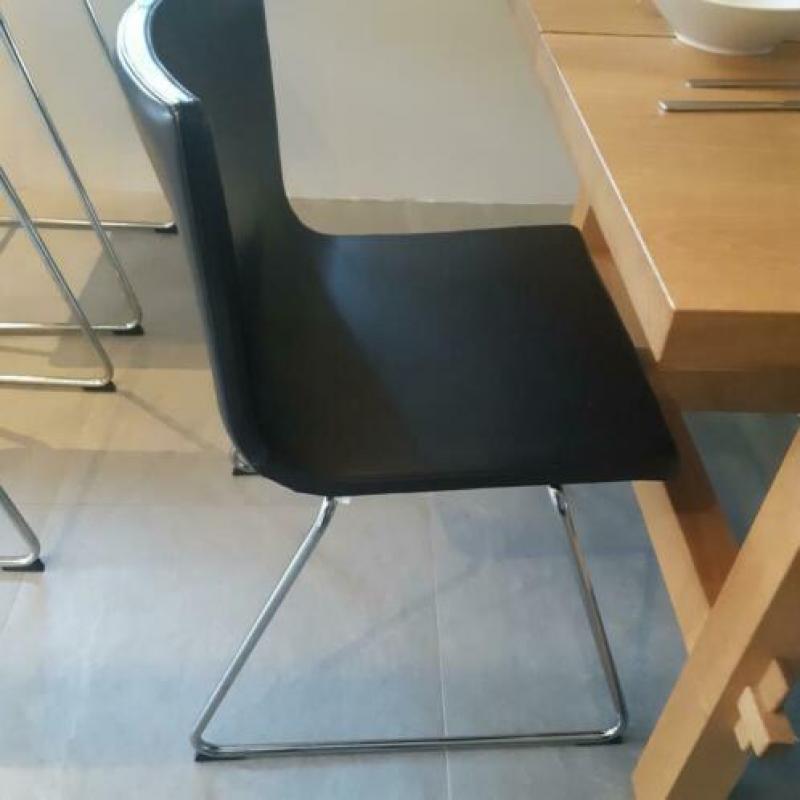 4 leren Bernhard ikea stoelen echt leer bruin