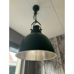 Industriële hanglamp, kleur petrol