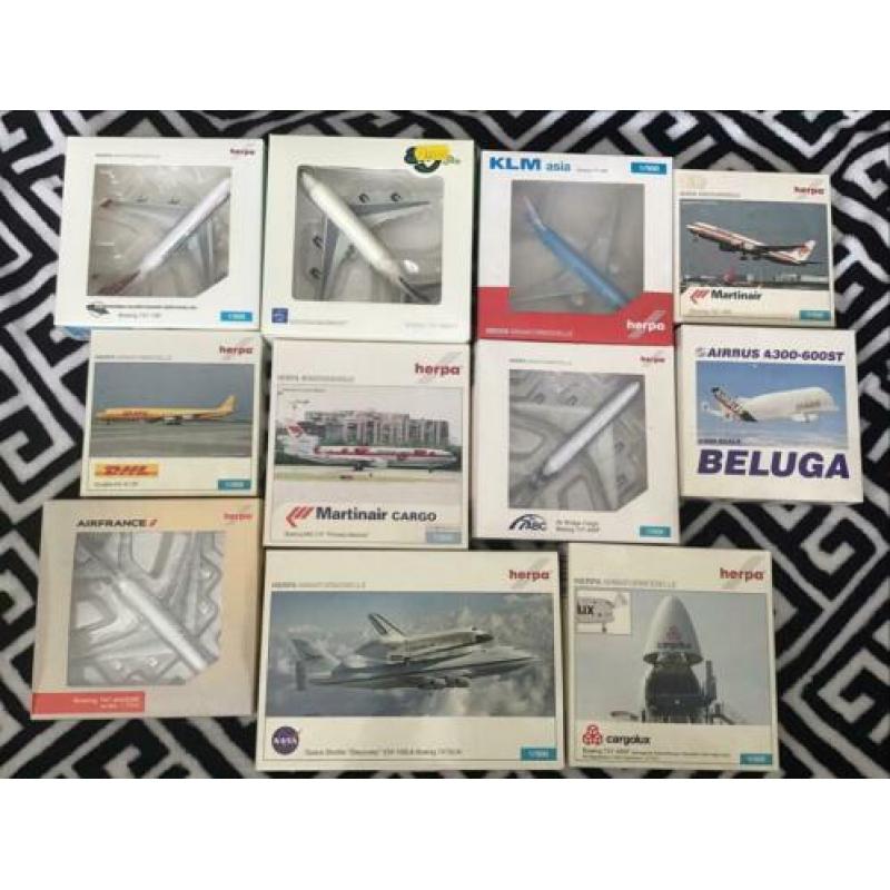 diverse herpa 1/500 modellen ook per stuk te koop 1:500