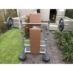 ScSports B5 halterbank + halter + gewichten ZGAN