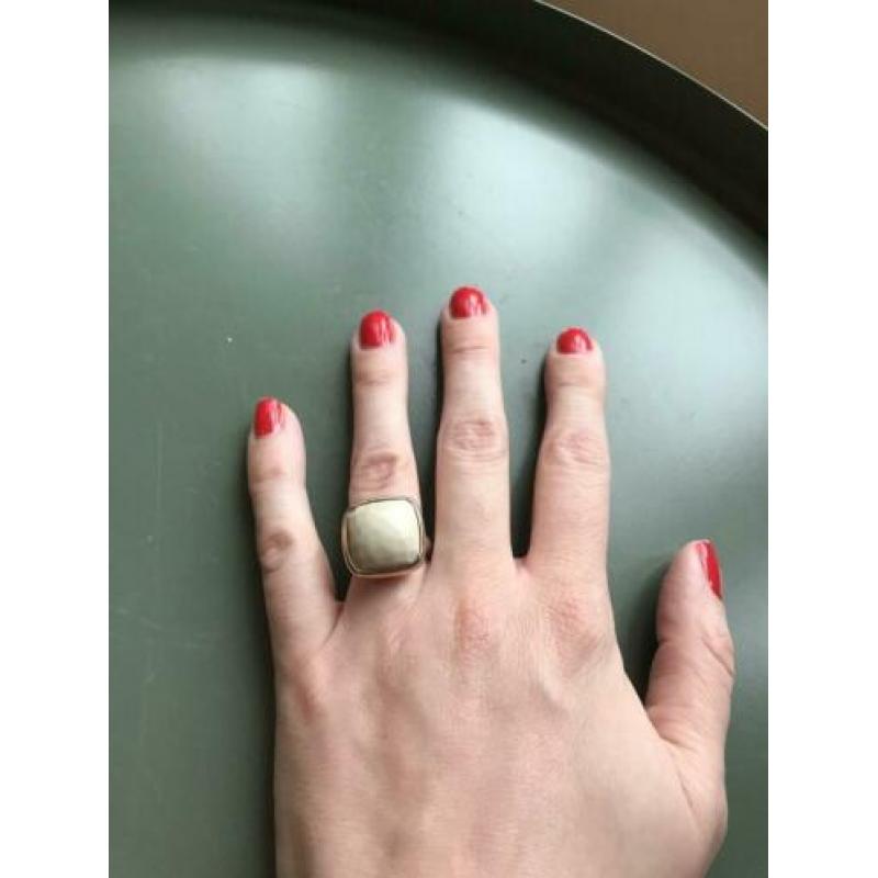 Ti Sento ring maat 16 (50) zilver/rosé
