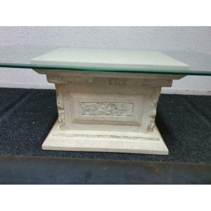 Uitverkoop!! Glazen salontafel voor €35,-!