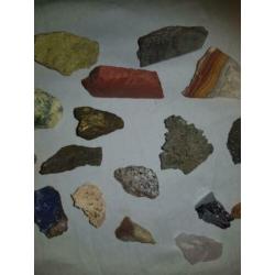 kleine partij mineralen, 25 stuks