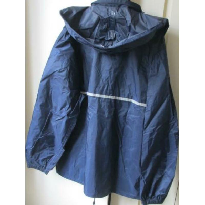 Blauw Anuy regenpak maat L