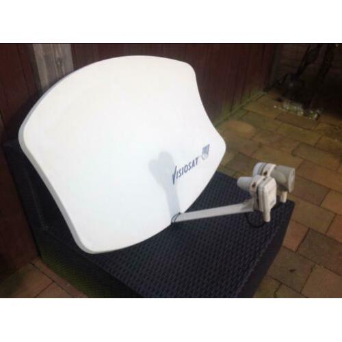 Visiosat schotelantenne met muurbeugel