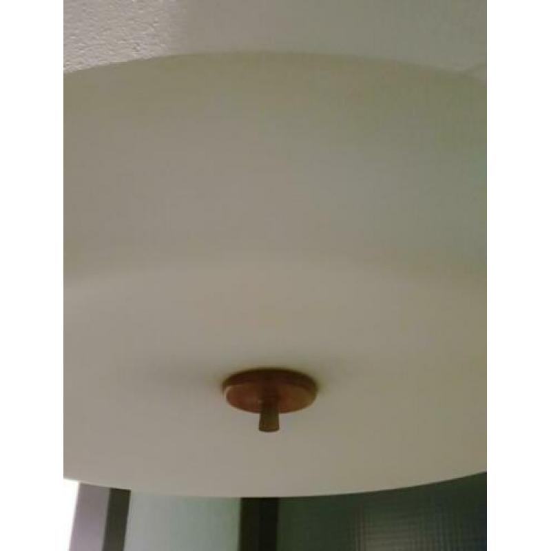 Vintage Jaren 60 design plafondlamp plafoniere schotel