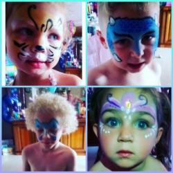 Schmink & glittertattoos