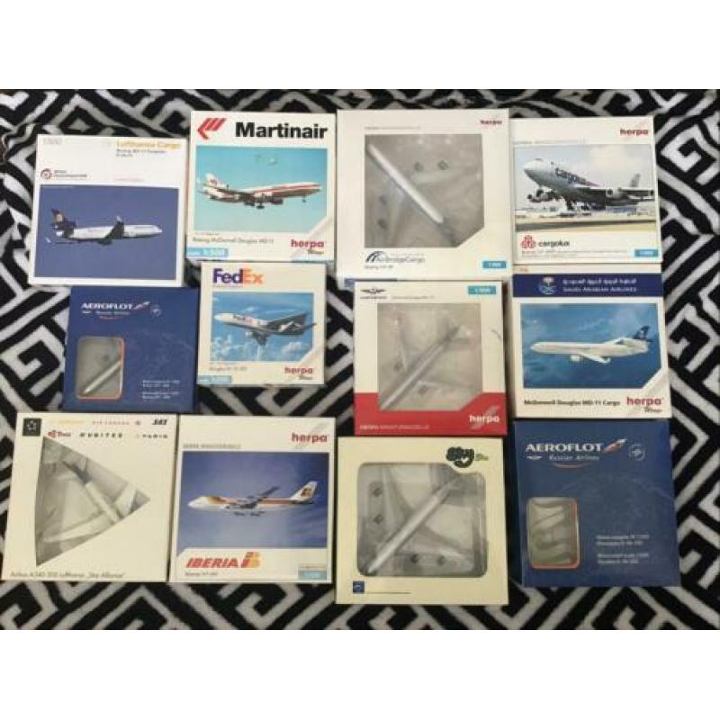 diverse herpa 1/500 modellen ook per stuk te koop 1:500