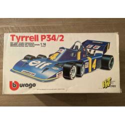 Tyrrell P34/2 modelauto merk BURAGO in OVP schaal 1:14
