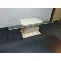 Uitverkoop!! Glazen salontafel voor €35,-!