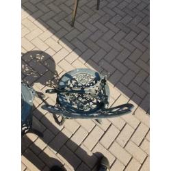3 zeer mooie aluminium stoelen