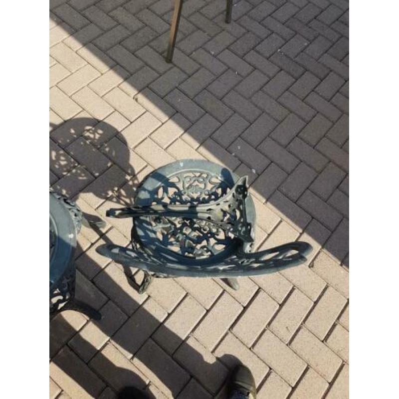3 zeer mooie aluminium stoelen