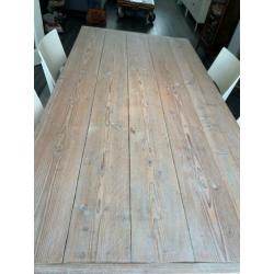 Steiger houten industriële eettafel