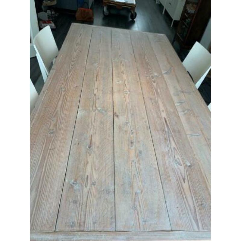 Steiger houten industriële eettafel