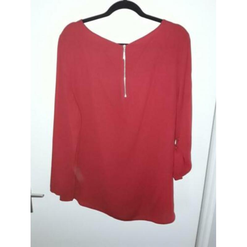 Yessica tuniek blouse rood maat 48