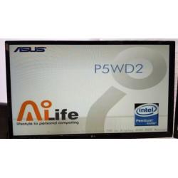 Asus P5WD2 moederbord + processor + geheugen + 1 GB Video
