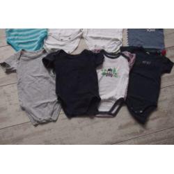 12 rompers korte mouw maat 62/68