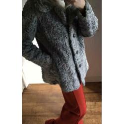 Vintage faux fur jas