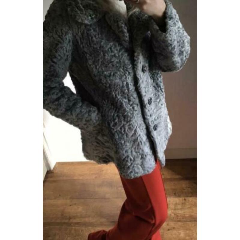 Vintage faux fur jas