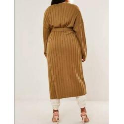 Missguided oversized camel vest 50/52