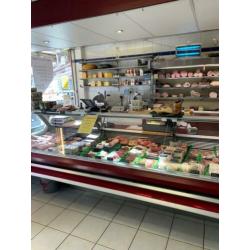 Slagerij, supermarkt, avondwinkel, eet gelegenheid etc
