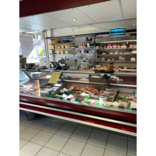 Slagerij, supermarkt, avondwinkel, eet gelegenheid etc