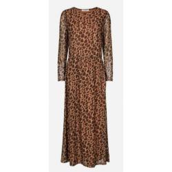 *CO COUTURE* lange jurk mt M ZGAN panter print mesh stretch